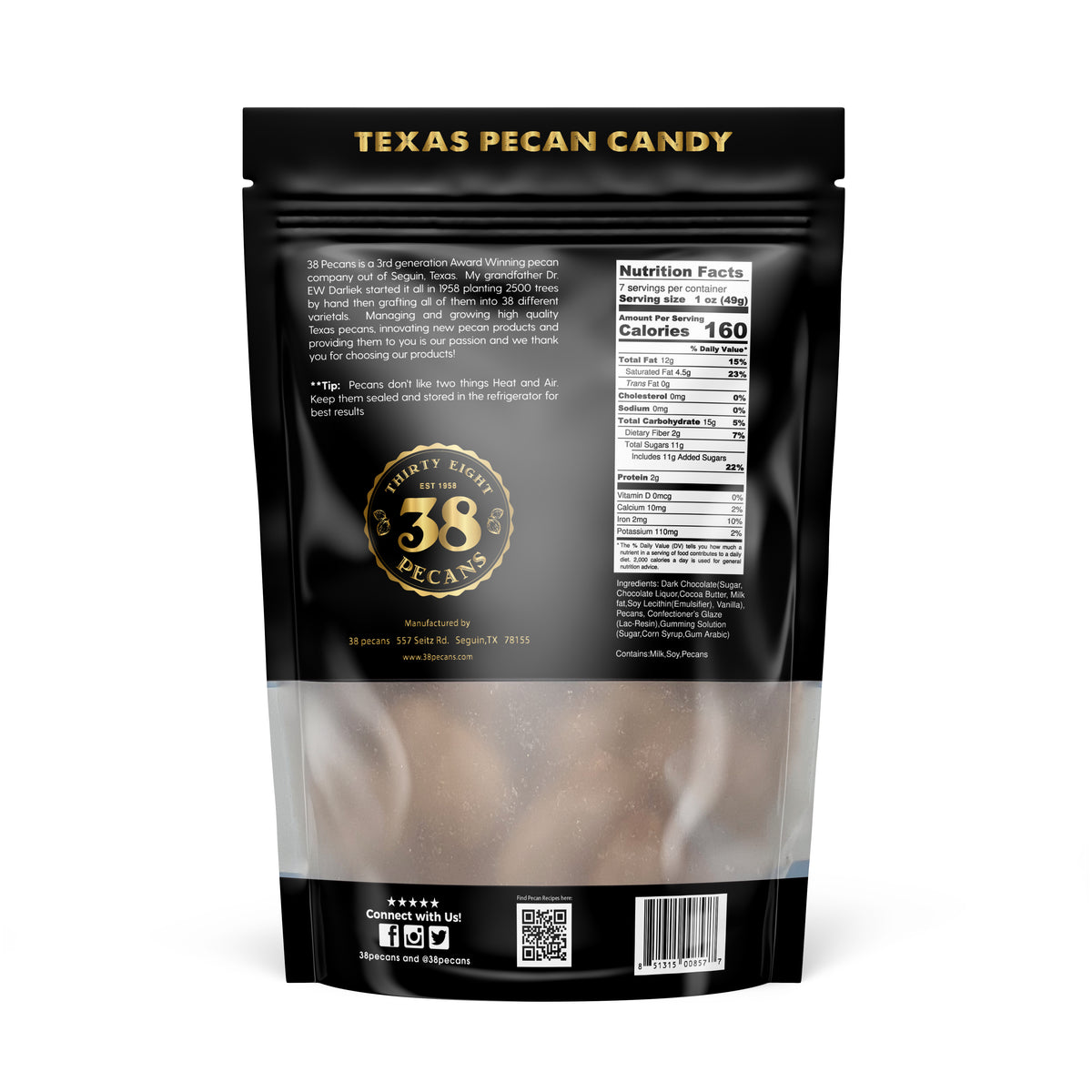 DARK CHOCOLATE PECANS