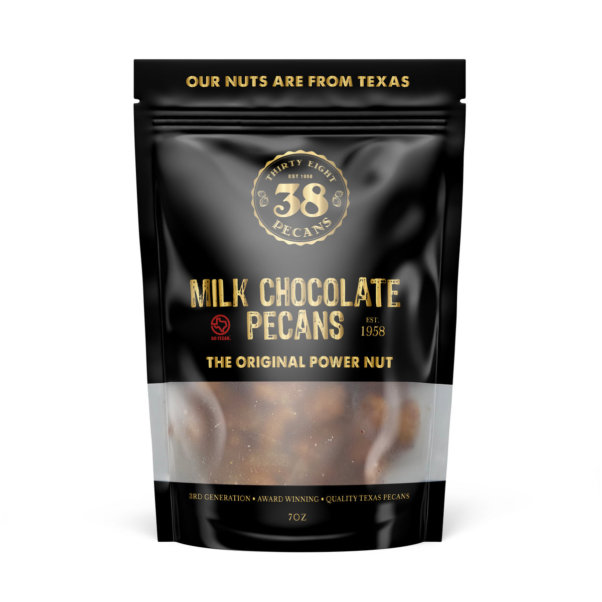 MILK CHOCOLATE PECANS