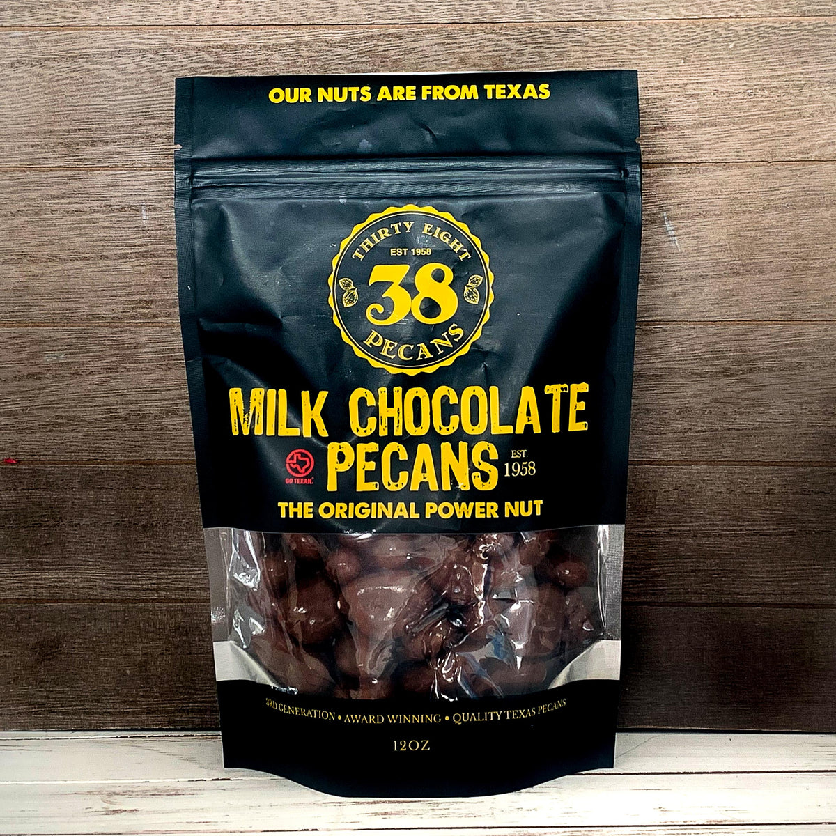 MILK CHOCOLATE PECANS